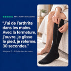 Avis cliente sur le bas de compression à fermeture éclair