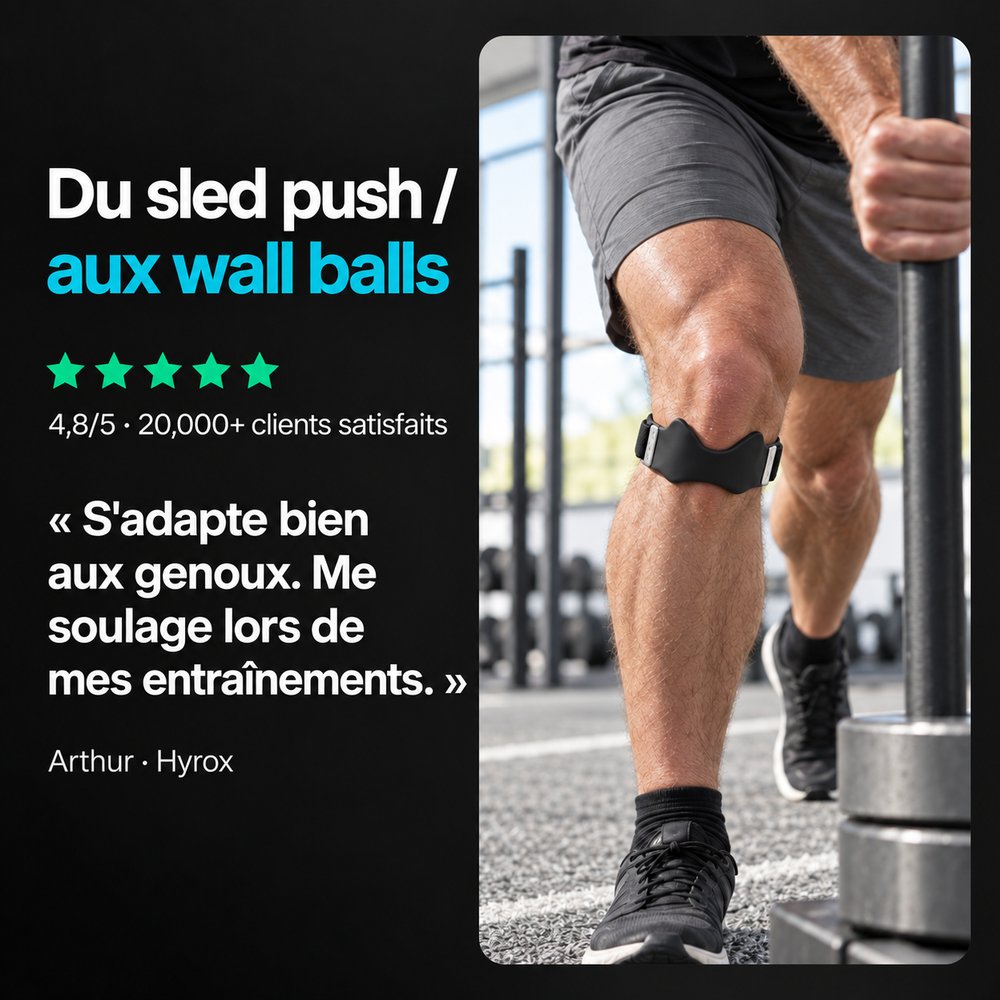 Avis client entraînement sur la sangle rotulienne