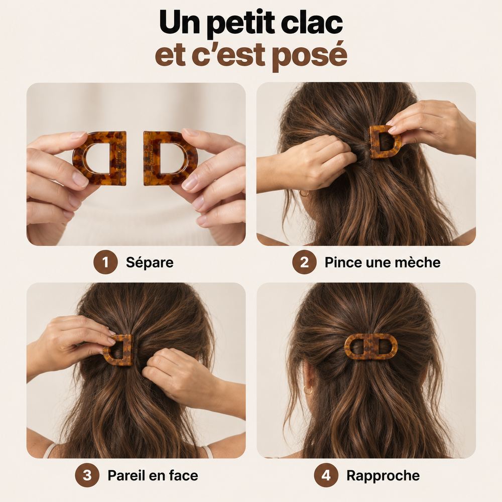 Comment poser la pince aimantée en quatre gestes