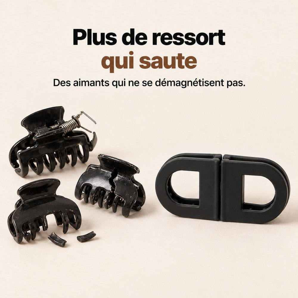 Pinces crabe cassées à côté de la pince aimantée intacte