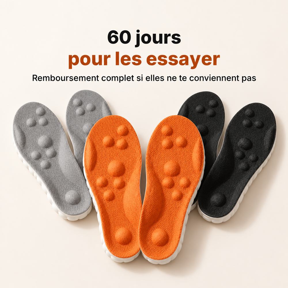 60 jours pour essayer les semelles Nuage
